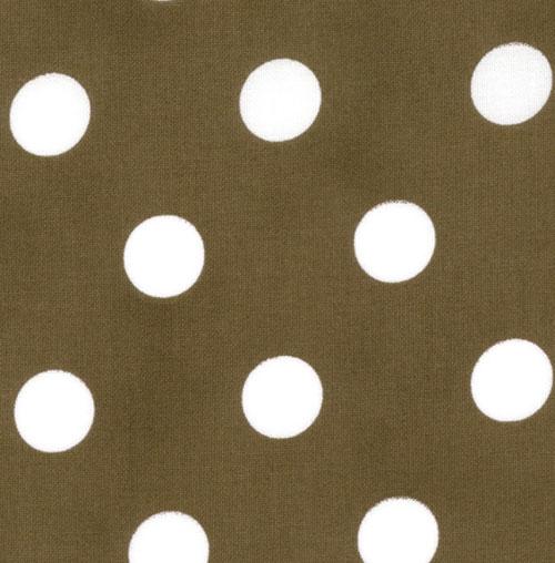 Brown with White Polka Dot
