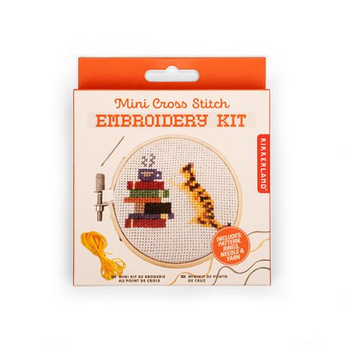 Mini Cross Stitch Cat Kit