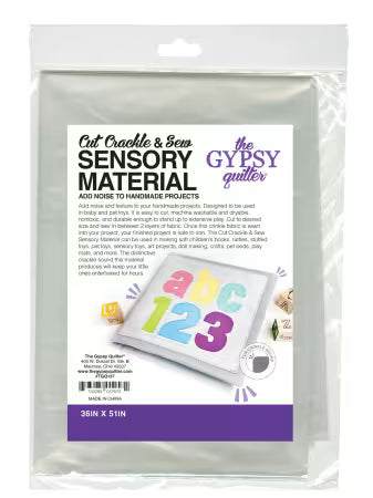 Cut Crackle and Sew Sensory