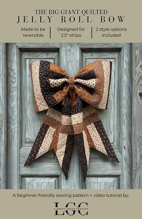 Big Giant Jelly Roll Quilted Bow