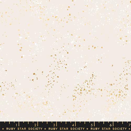 108" Wide back Speckled White Gold