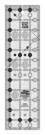 Creative Grids Quilt Ruler 3-1/2in x 12-1/2in Rectangle