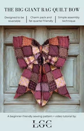 Big Giant Rag Quilt Bow