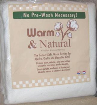 Warm & Natural Cotton Batting Full Size
